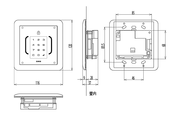 取付寸法図